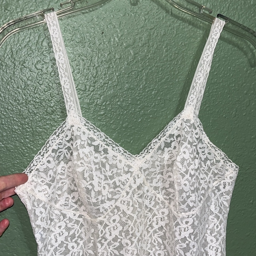 Vintage 60s Lace Slip dress Floral Dress St Michael - Picture 4 of 8
